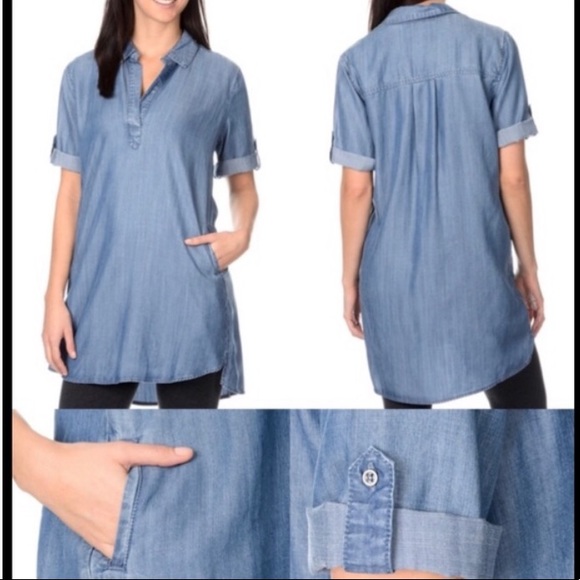 Chelsea & Theodore Soft Denim Dress Size XS - Picture 1 of 5